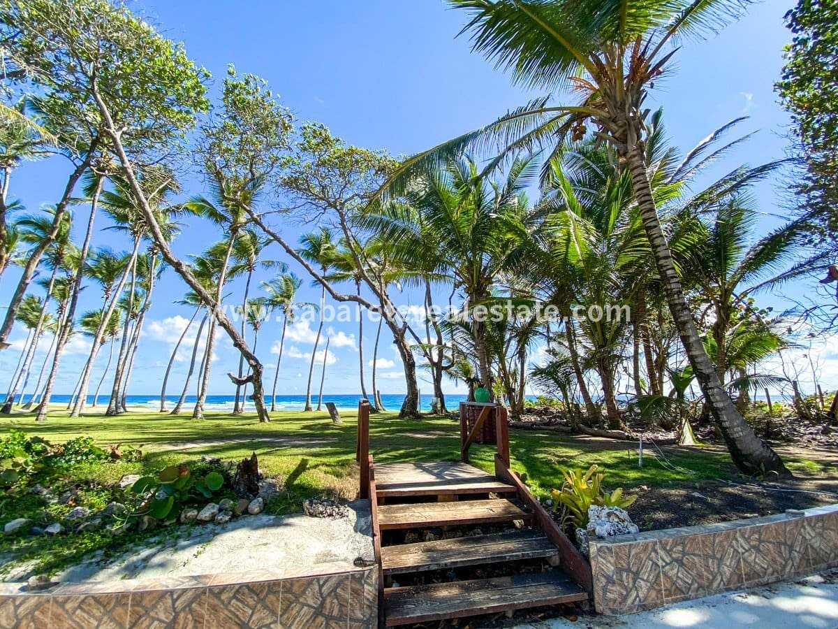 Tropical Caribbean Oceanfront Land Beachfront Restaurant Gated community Opportunity beachfront land Encuentro Beach
