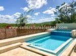 BedBreakfast Poolbereich neben Naturschutzgebiet und Lagune Cabarete Dominikanische Republik