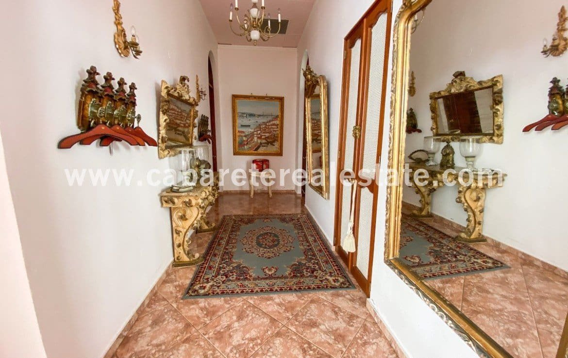 Art Nouveau corridor in beachside villa gated community Cabarete Dominican Republic