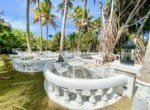 Bar and relaxing area in beachside luxurious villa by the ocean Cabarete Dominican Republic
