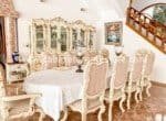 Dining area in luxurious beachside villa Cabarete Real Estate