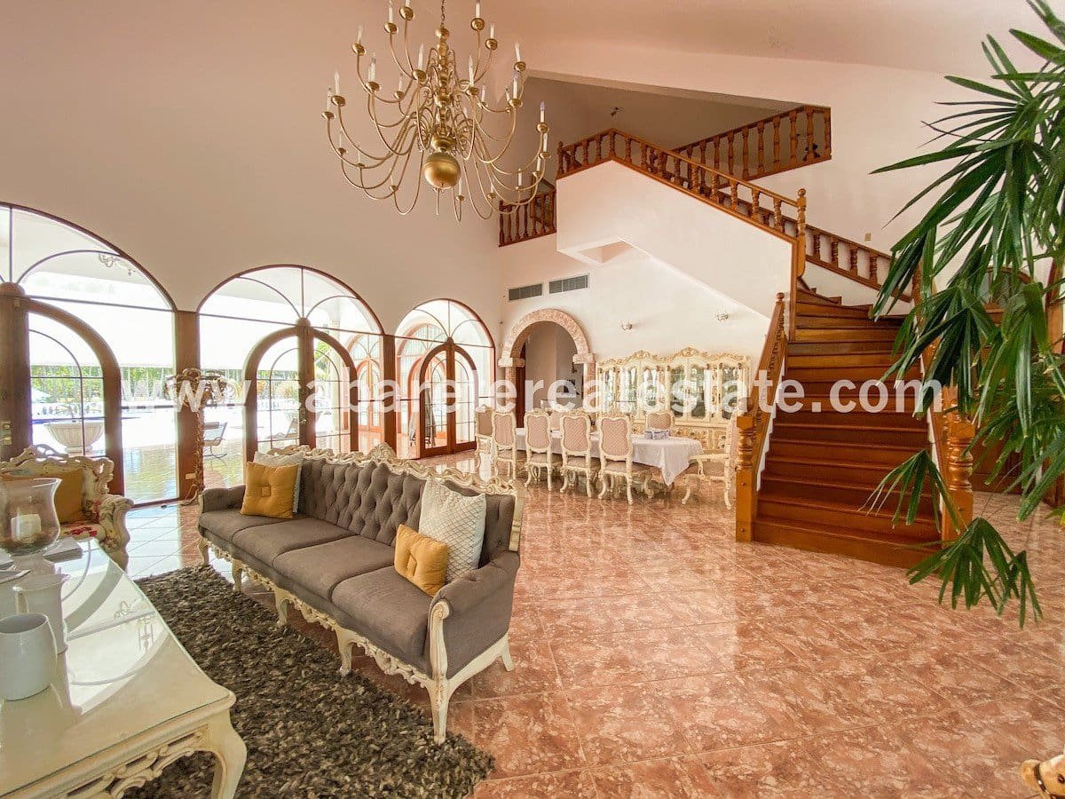 Living area luxury villa Cabarete Real Estate Dominican Republic