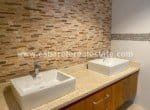 Beautiful backsplash in beachfront Cabarete home Dominican Republic