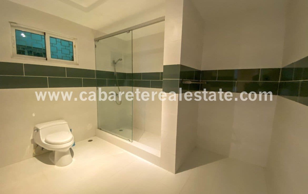 Oversized bathroom in beachfront home Cabarete Real Estate Dominican Republic