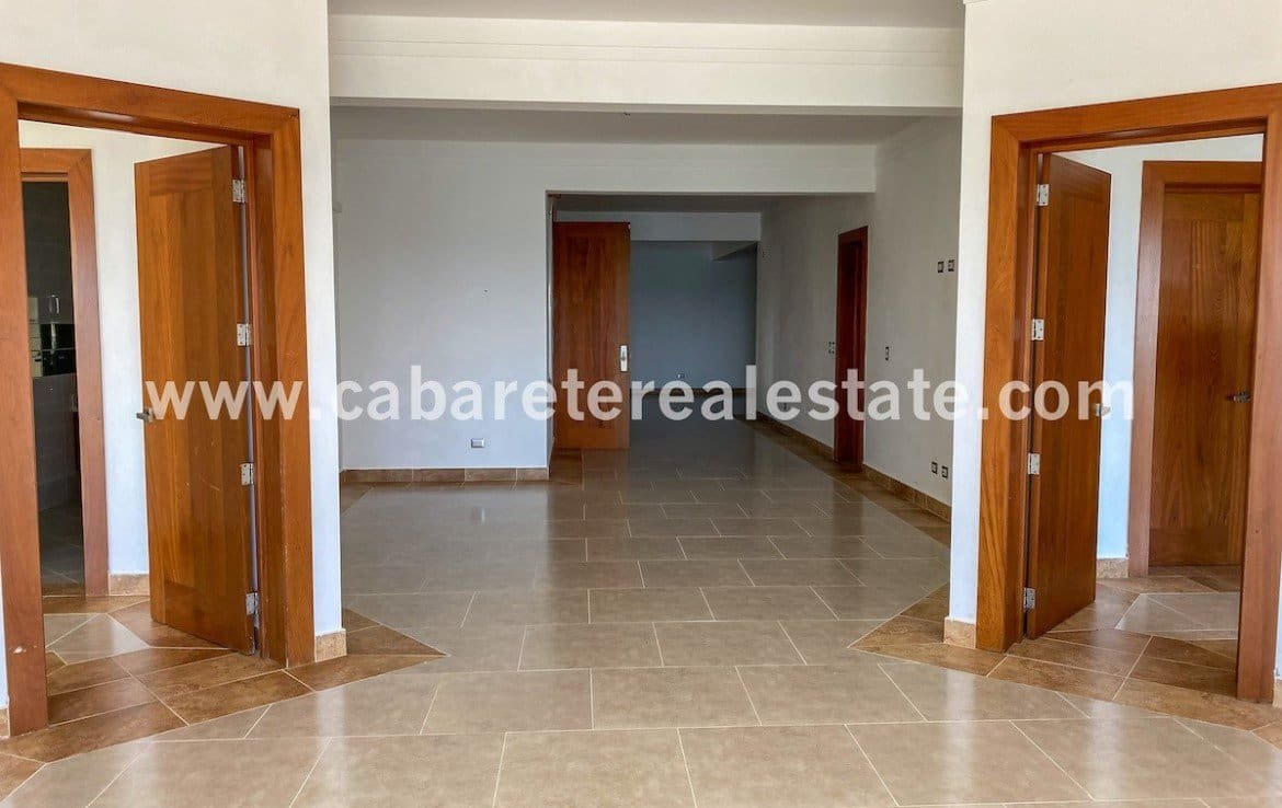 Spacious living area in beachfront condo Cabarete Real Estate Dominican Republic