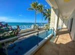 Spacious terrace in beachfront home Cabarete Real Estate Dominican Republic