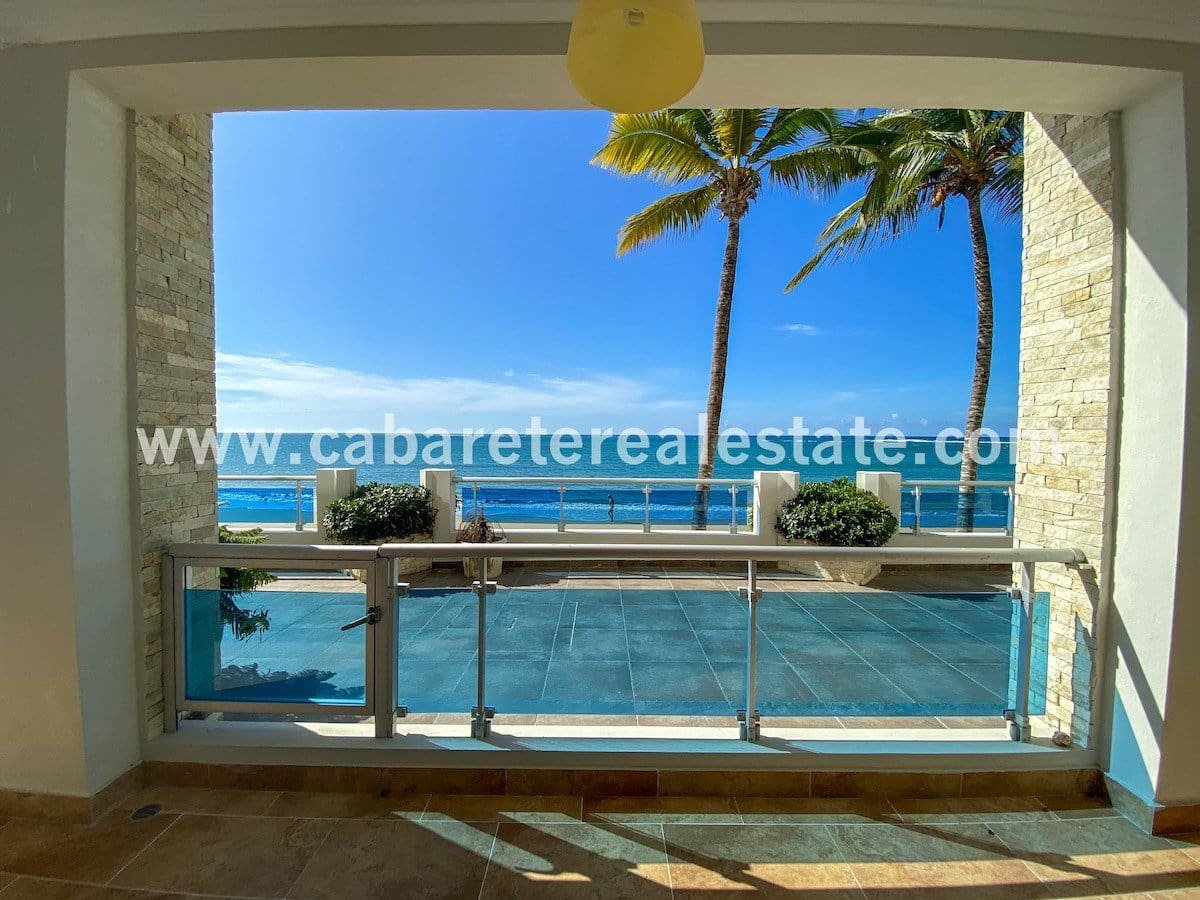 Atemberaubende Aussicht auf den Ozean, beobachten Sie die Kiter von Ihrem Haus am Strand in Cabarete Dominikanische Republik