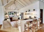 Fully equipped kitchen Beachfront 3 bedrooms villa Cabrera Dominican Republic 1