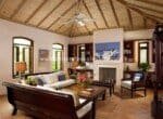 Stunning living area in Beachfront home Cabrera Dominican Republic 1