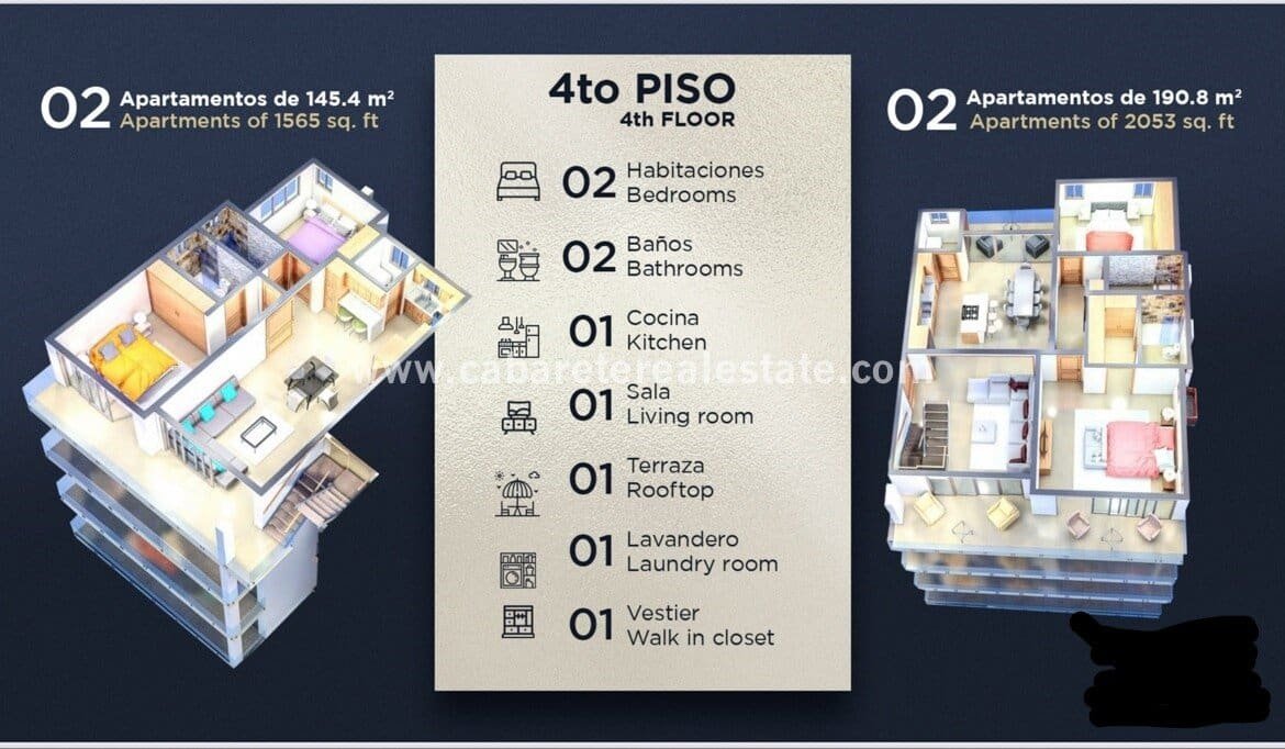 Luxury hilltop Ocean facing Condos apartment condo penthouse ocean view encuentro