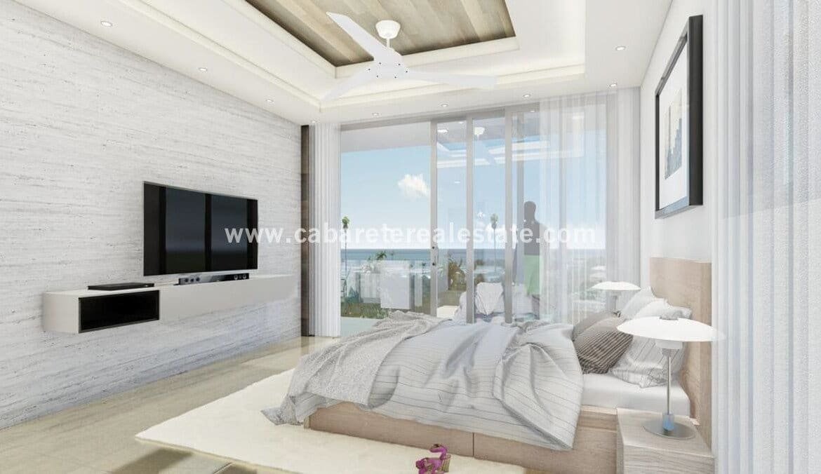 Luxury hilltop Ocean facing Condos bedroom master views ocean pool modern contemporary new furnished