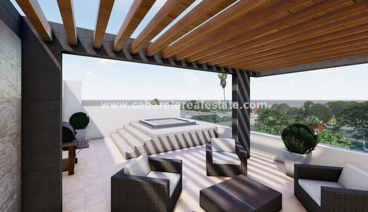 Condominios de lujo en la azotea con vista al mar cabarete encuentro spa jacuzzi lounge roof