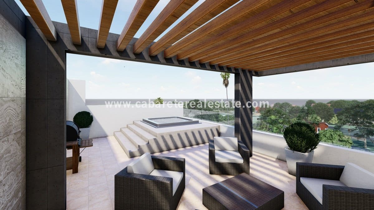 Luxury hilltop Ocean facing Condos rooftop terrace ocean view cabarete encuentro spa jacuzzi lounge roof
