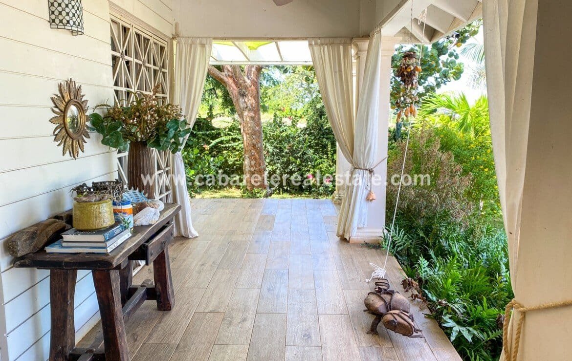 3 Schlafzimmer einstöckiges Haus in Sosua Deck