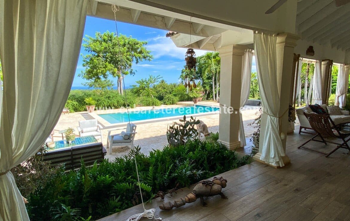 3 Schlafzimmer einstöckiges Haus in Sosua Deck Pool