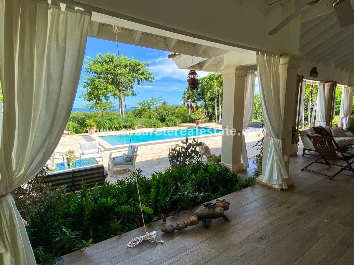 3 Schlafzimmer einstöckiges Haus in Sosua Deck Pool