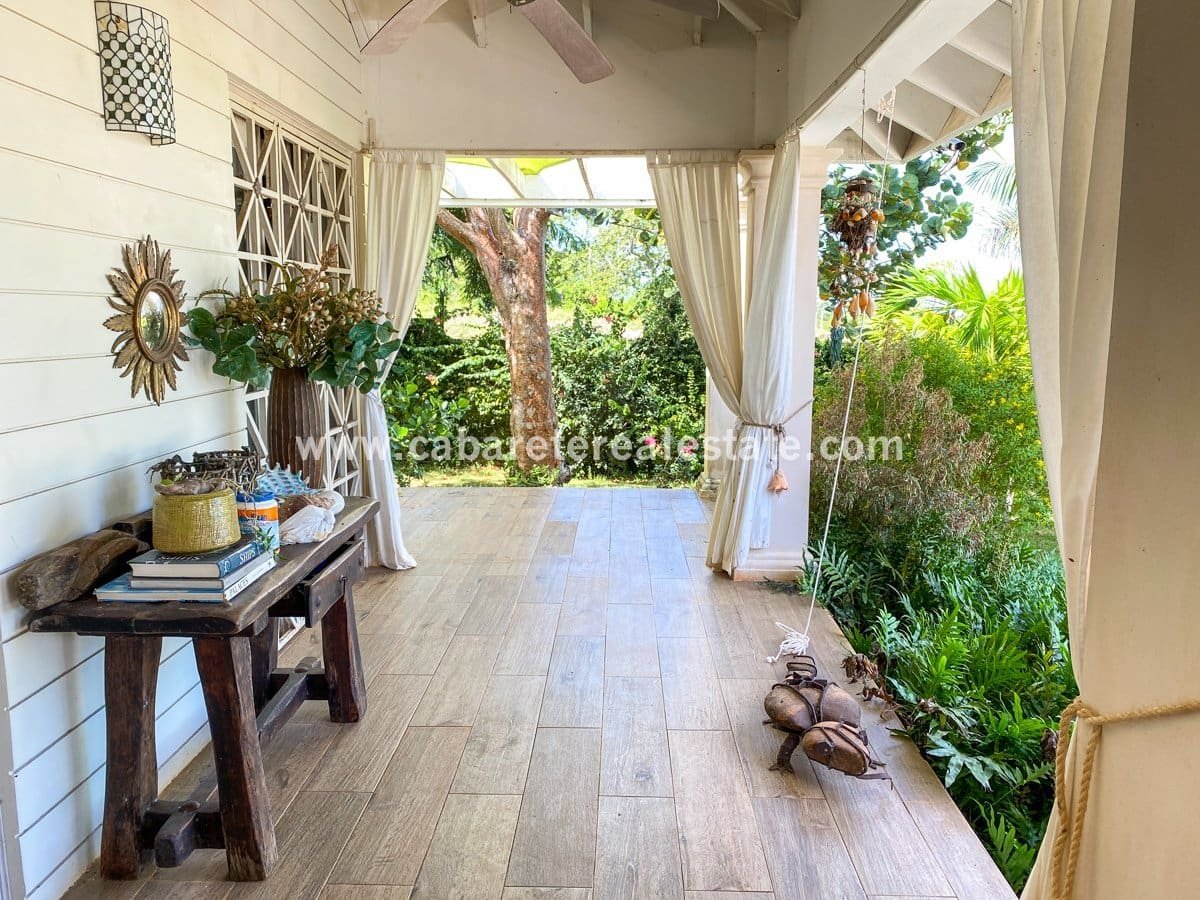 3 Schlafzimmer einstöckiges Haus in Sosua Deck