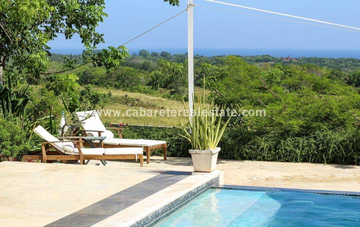 3 Schlafzimmer einstöckiges Haus in Sosua Lounge Pool