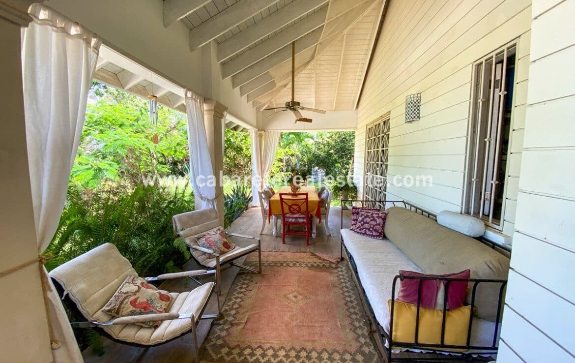 Einstöckiges Haus mit 3 Schlafzimmern in Sosua Veranda 1