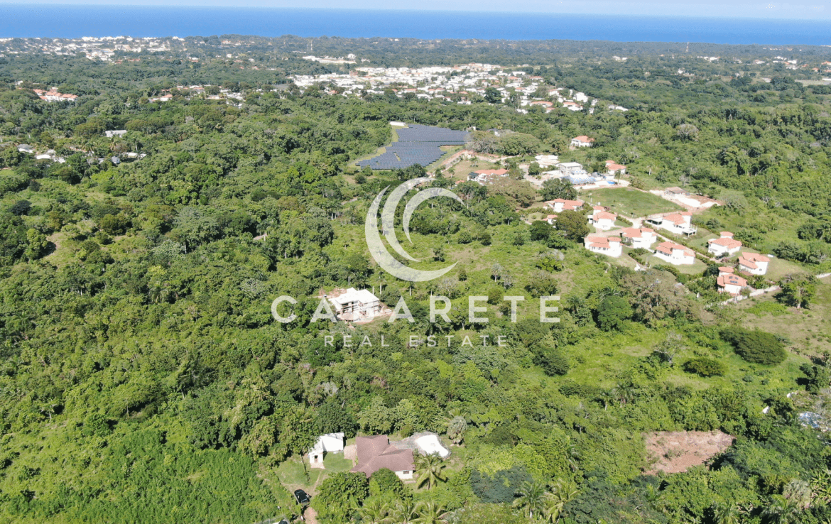 Spacious tropical lot for sale near the beach in the Dominican Republic