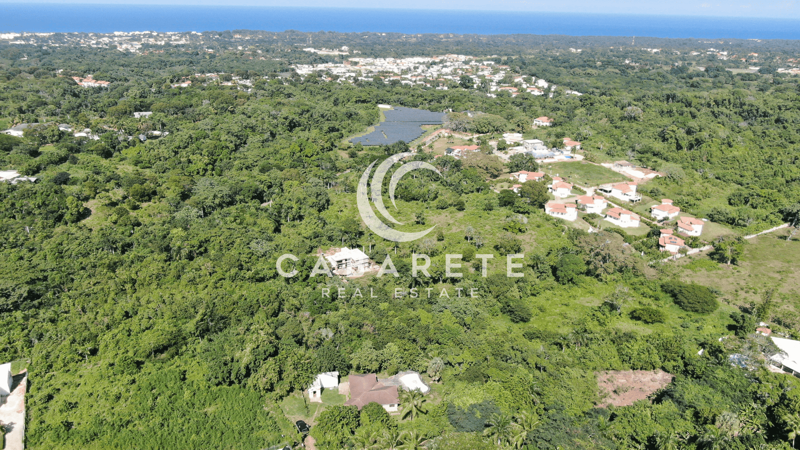 Spacious tropical lot for sale near the beach in the Dominican Republic