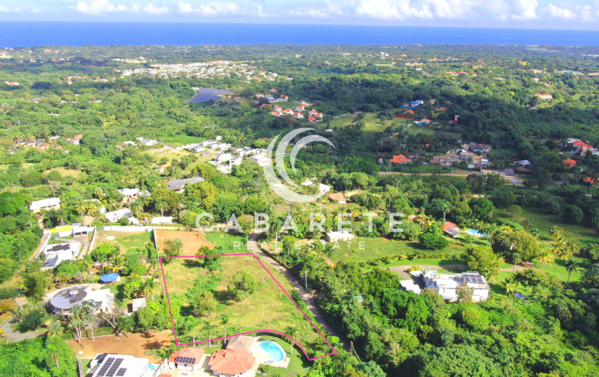 Open lot surrounded by nature, ideal for peaceful mornings and sunset vistas over the sea.