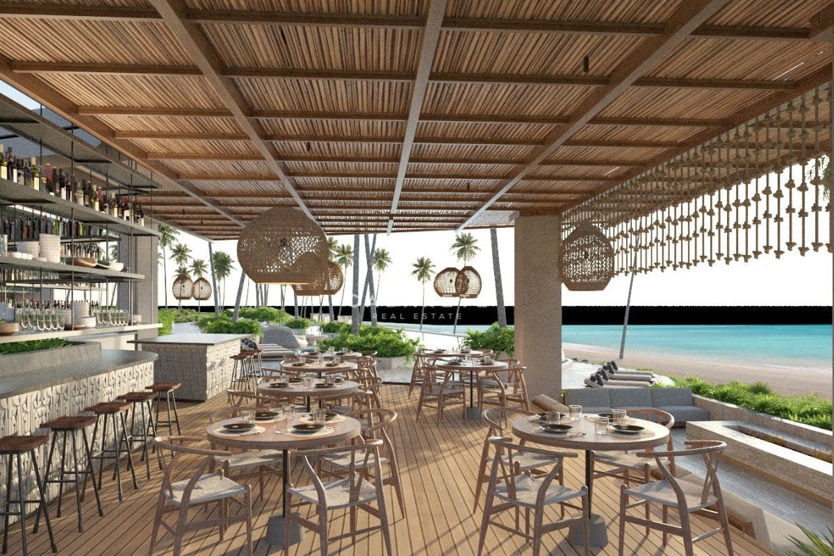 Atlantic View Residence in Punta Goleta, Cabarete, Dominican Republic features Tuva, a charming beachfront restaurant..