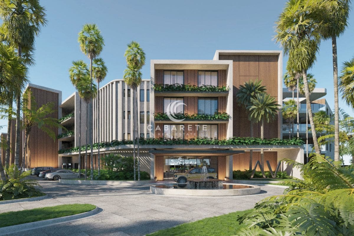 Atlantic View Residence in Punta Goleta, Cabarete, Dominican Republic features a stunning entrance area