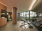 Atlantic View, una lujosa residencia frente al mar en Cabarete, ofrece un gimnasio con impresionantes vistas al océano y modernos aparatos de ejercicio.