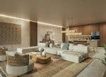 L'Atlantic View Residence, Punta Goleta, Cabarete, République dominicaine, offre un espace de vie luxueux avec des fenêtres allant du sol au plafond et une décoration époustouflante.