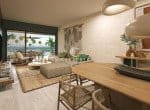 Spacious living room with panoramic ocean views at Atlantic View Residence, Cabarete