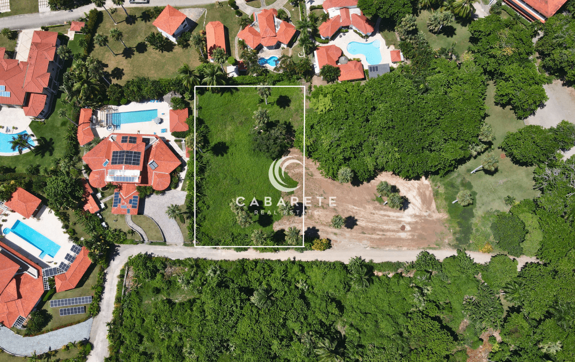 Le domaine en bord de mer vu d'en haut