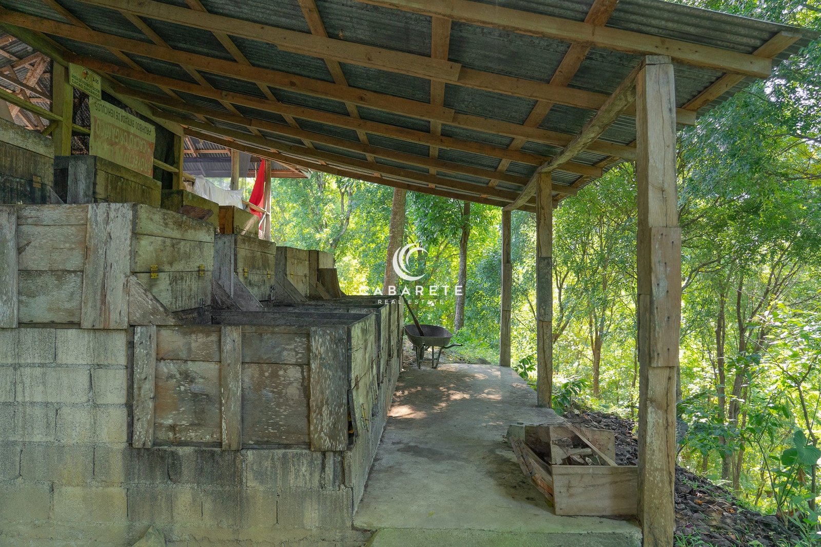 Kakao-Fermentationsstation in Jamao al Norte, Dominikanische Republik