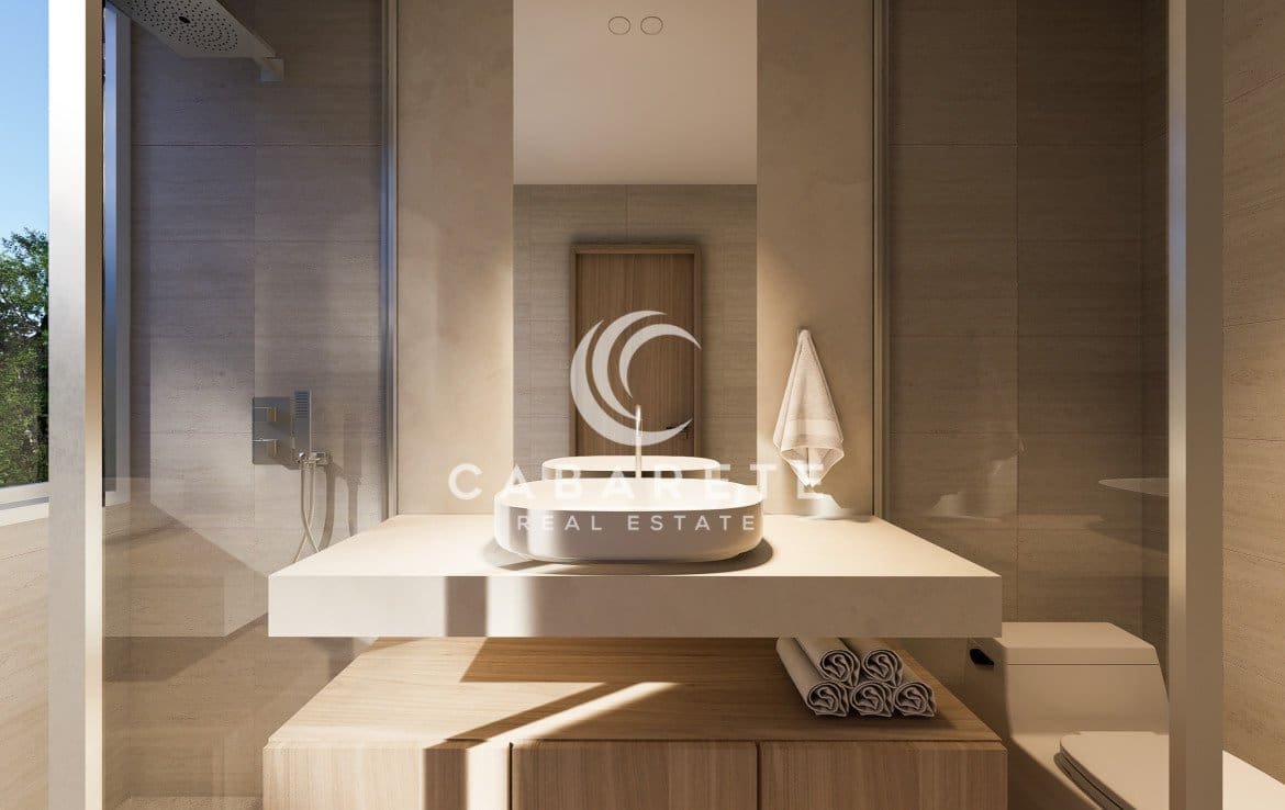 Modern Bathroom in Cabarete Luxury Apartment