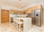 Modern Kitchen with Island in Cabarete Apartment