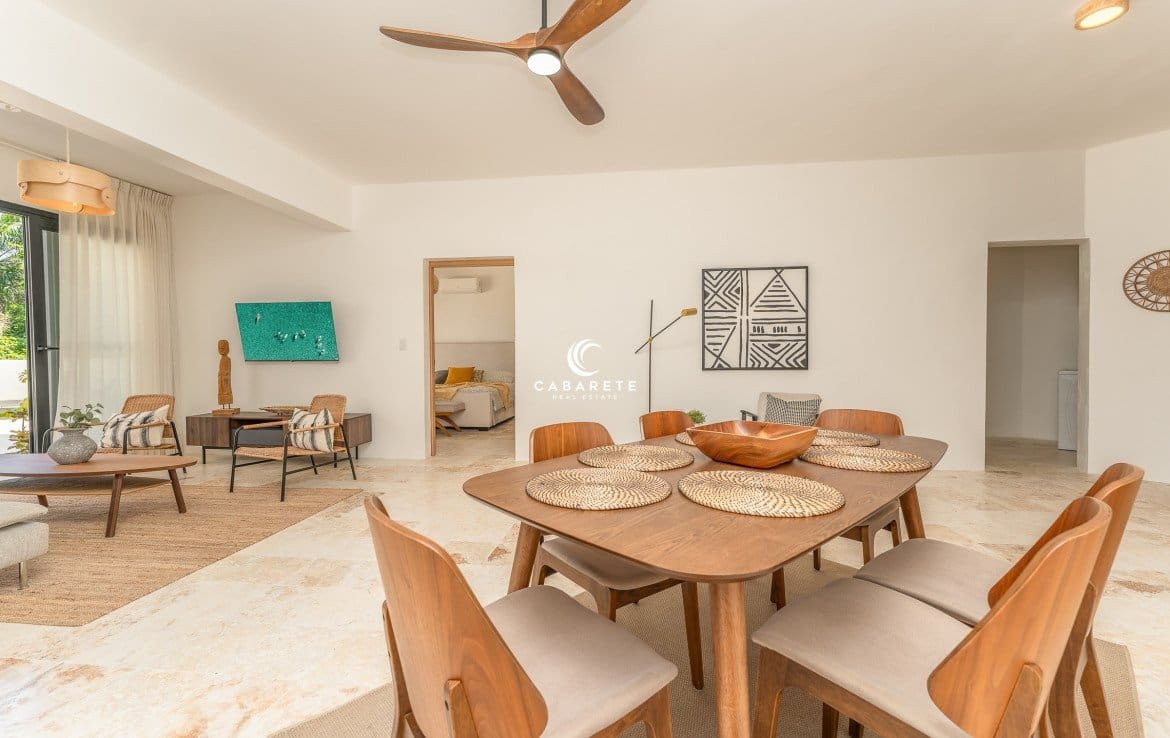 Spacious Open-Plan Living and Dining Area in Cabarete