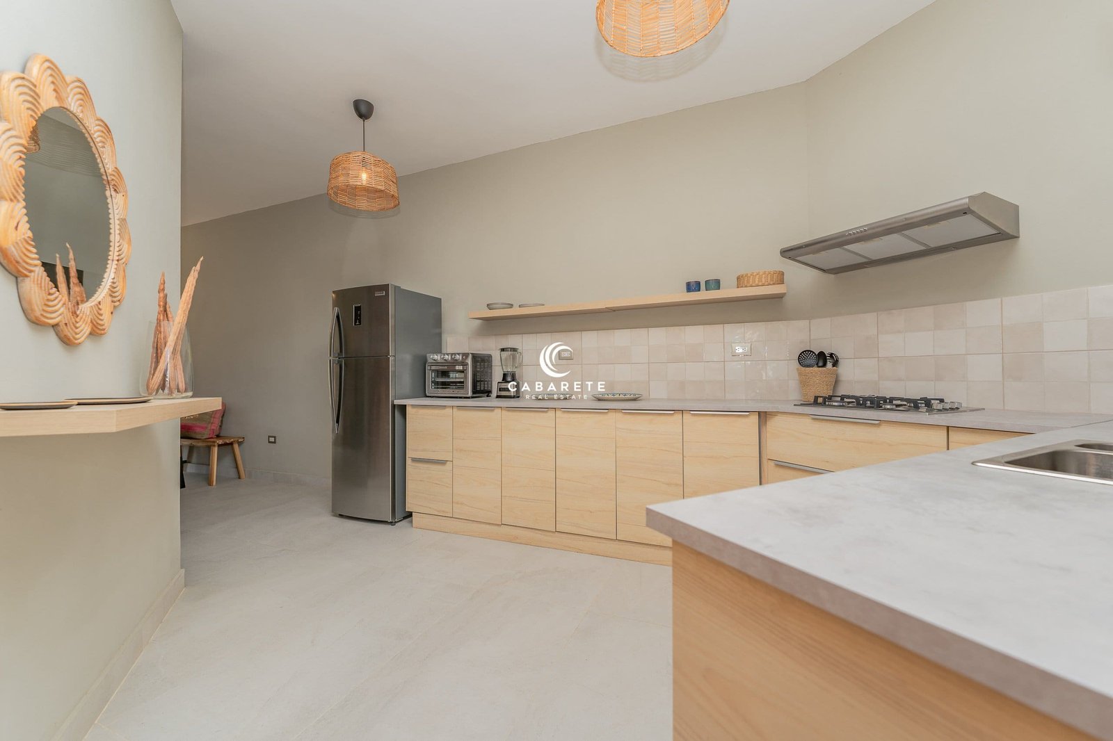 Moderna cocina en el Apartamento Encuentro