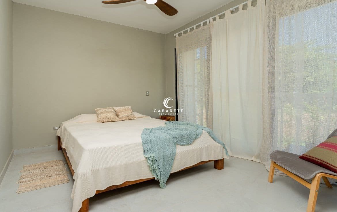 Spacious Bedroom with Patio Access in Cabarete