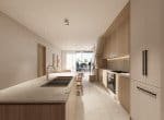 Modern Kitchen and Living Room in Cabarete Apartment