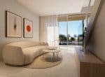 Spacious Living Room with Pool View in Cabarete