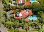 Coastal Villa: Luxury Living Birds Eye View