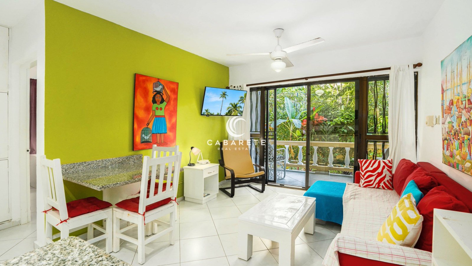 Central Cabarete Condo Bliss Living Area