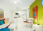 Central Cabarete Condo Bliss Living Area with Kitchen