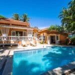 Caribbean Style Encuentro Villa Outside View