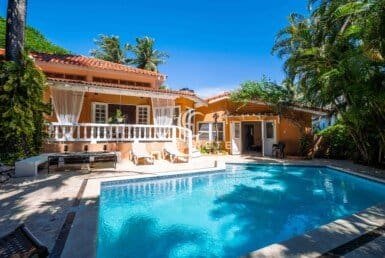 Caribbean Style Encuentro Villa Outside View