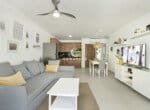One Bedroom Beachfront Condo Living Area