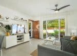 One Bedroom Beachfront Condo Living Area