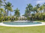 Backyard view of house
