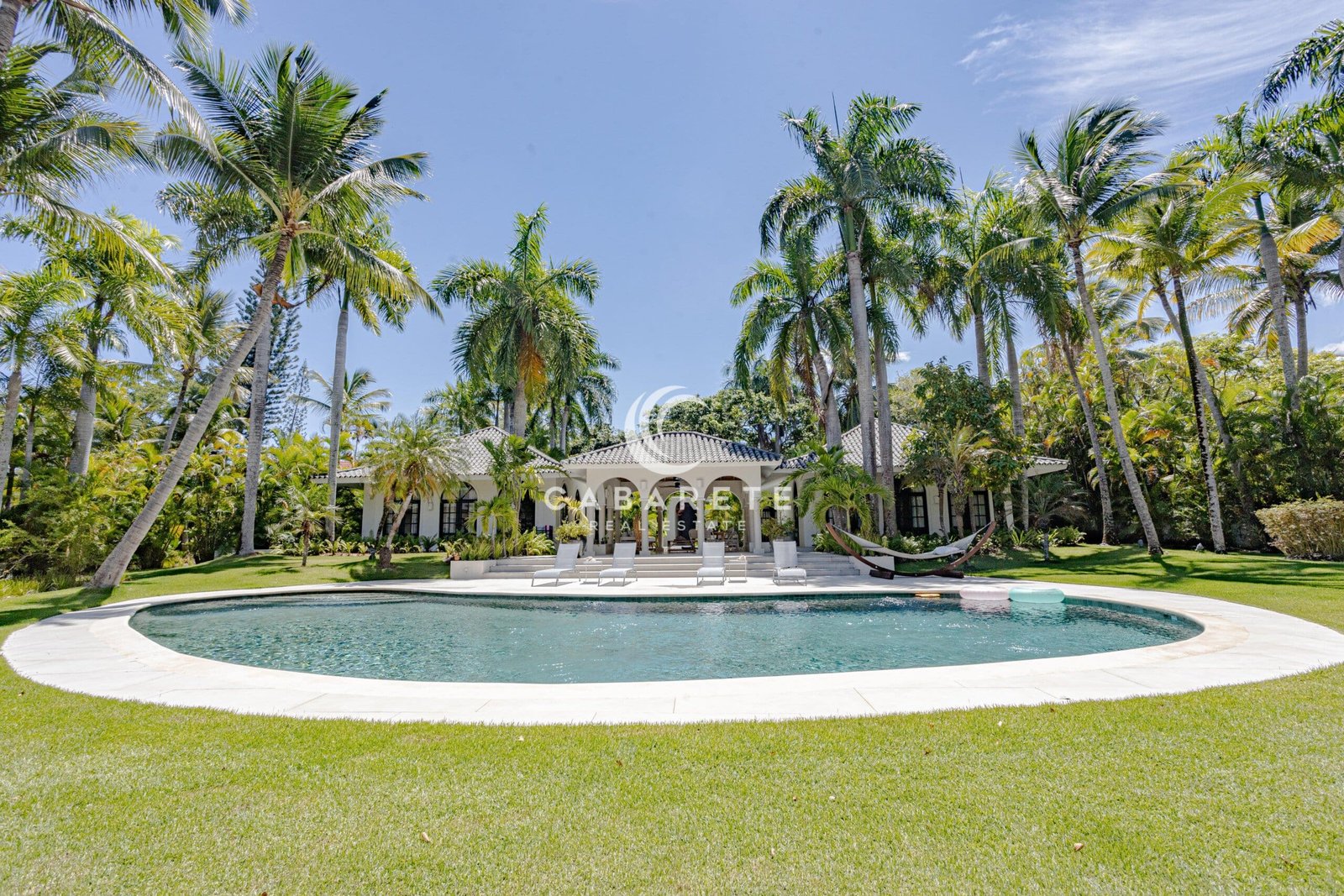 Backyard view of house
