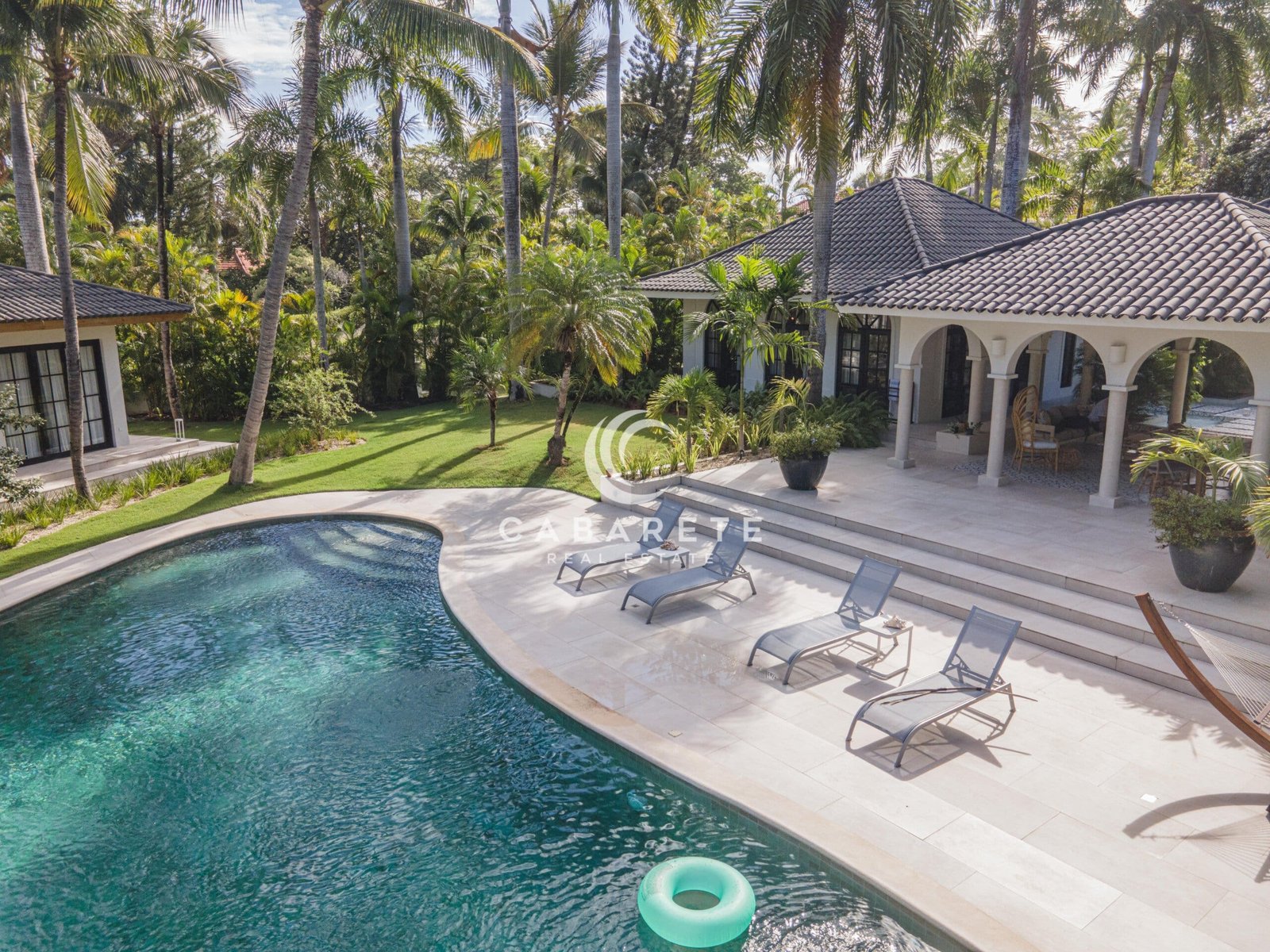 Birds view of house at low angle